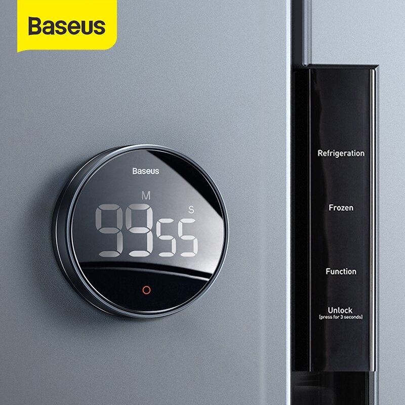 Đồng Hồ hẹn giờ đếm ngược có âm thanh Baseus Heyo Rotation Countdown Timer