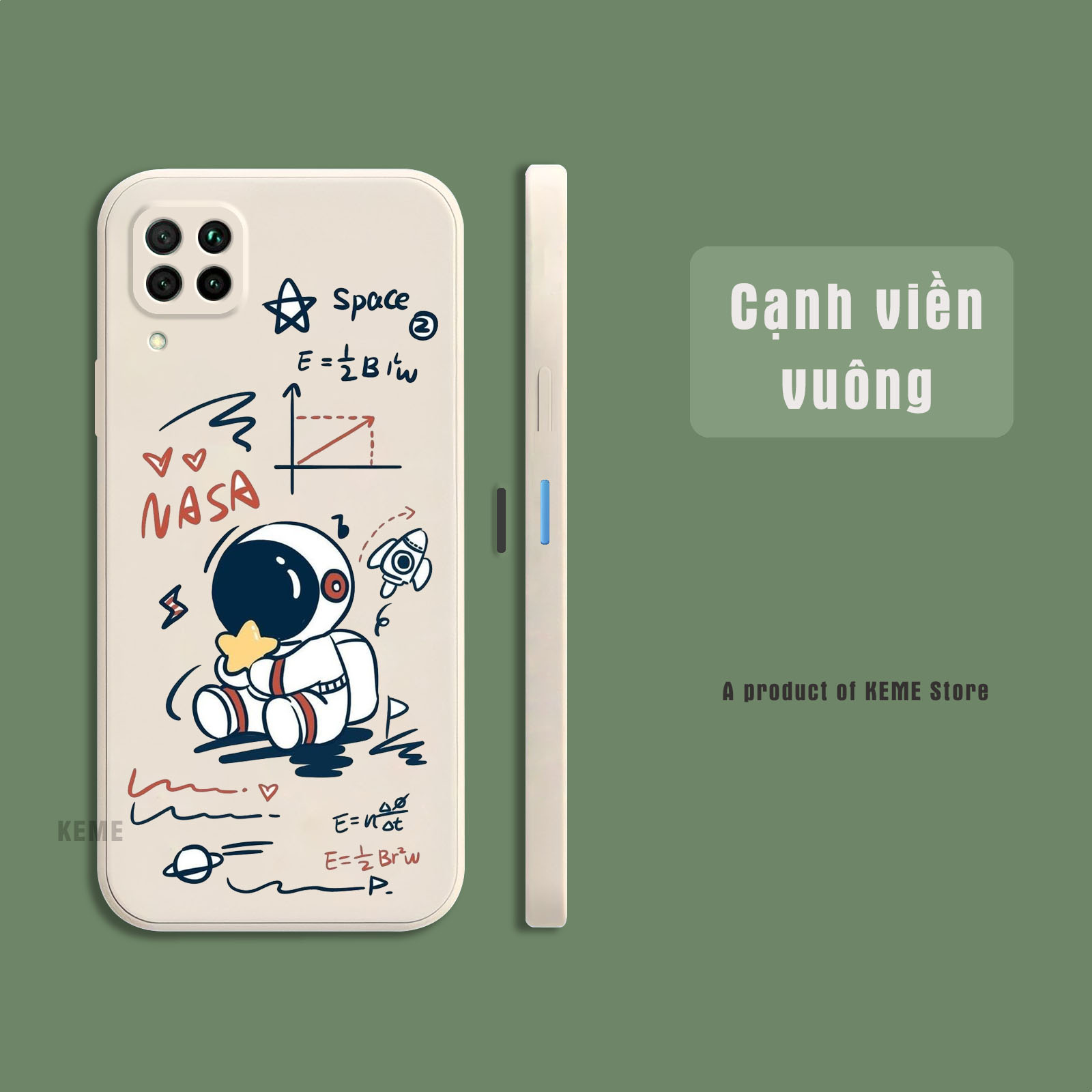 Ốp lưng huawei nova 6 se / nova 7i / p40 lite in hình phi hành gia