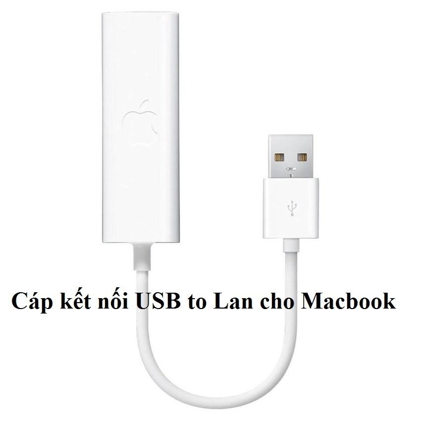 Cáp kết nối Macbook Air với mạng lan qua cổng USB