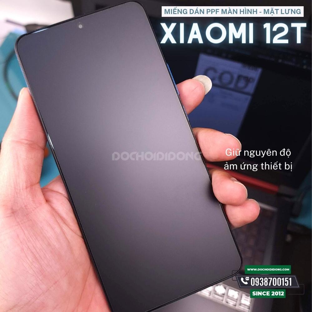 Miếng dán PPF Hydorgen Xiaomi 12T trong, nhám cao cấp