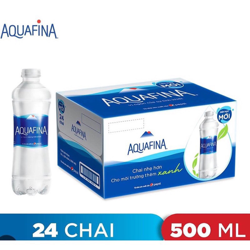 Thùng 24 Chai Nước Suối Aquafina*500ml