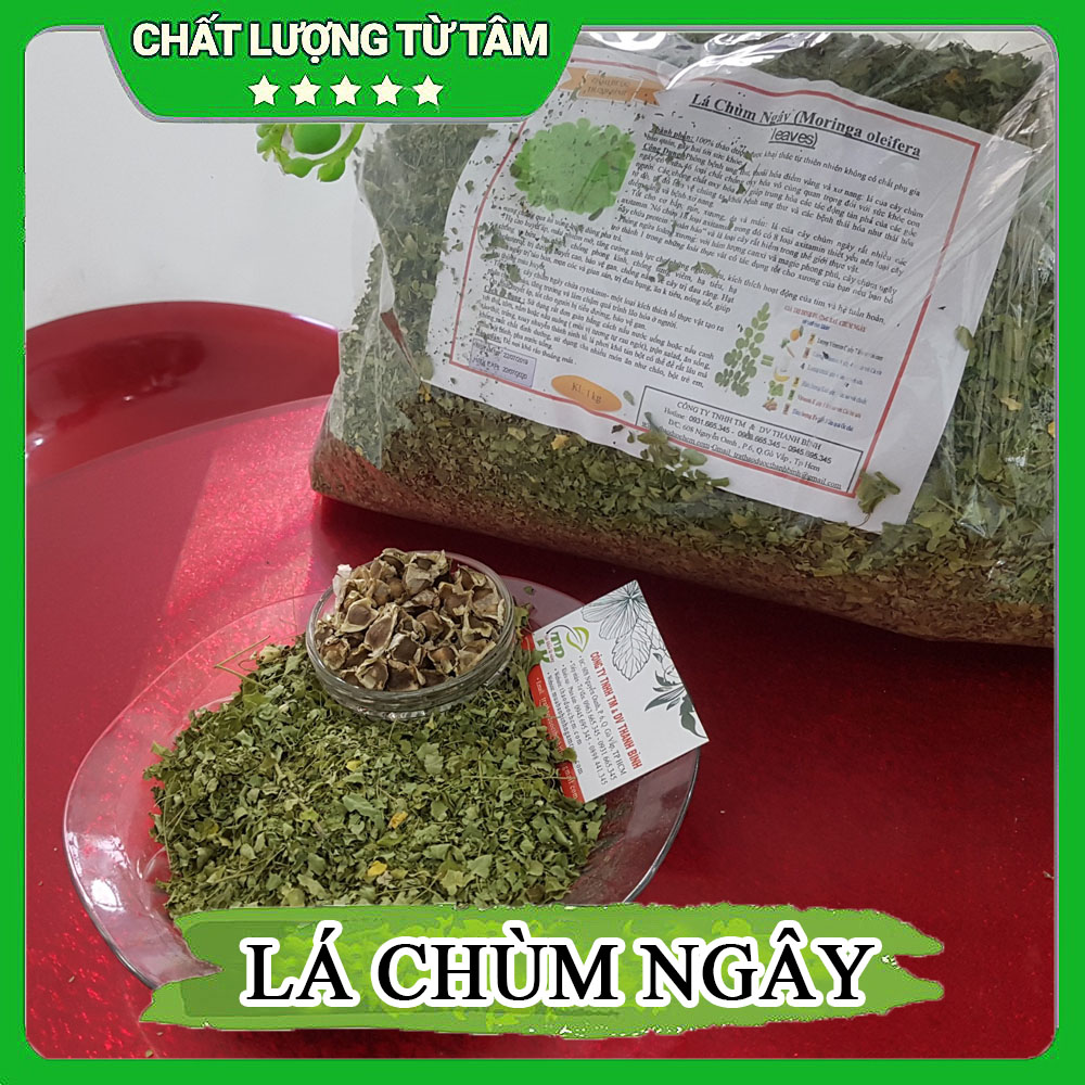 Lá chùm ngây khô loại 500g hàng công ty - thảo dược thanh bình