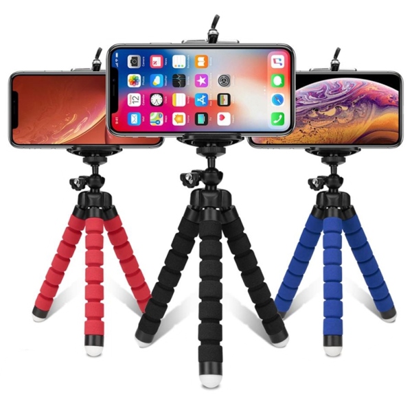 Mini Flexible Sponge Octopus Tripod For IPhone Samsung Xiaomi Huawei Mobile Phone Holder Smartphone Tripod for Gopro 9 8 Camera