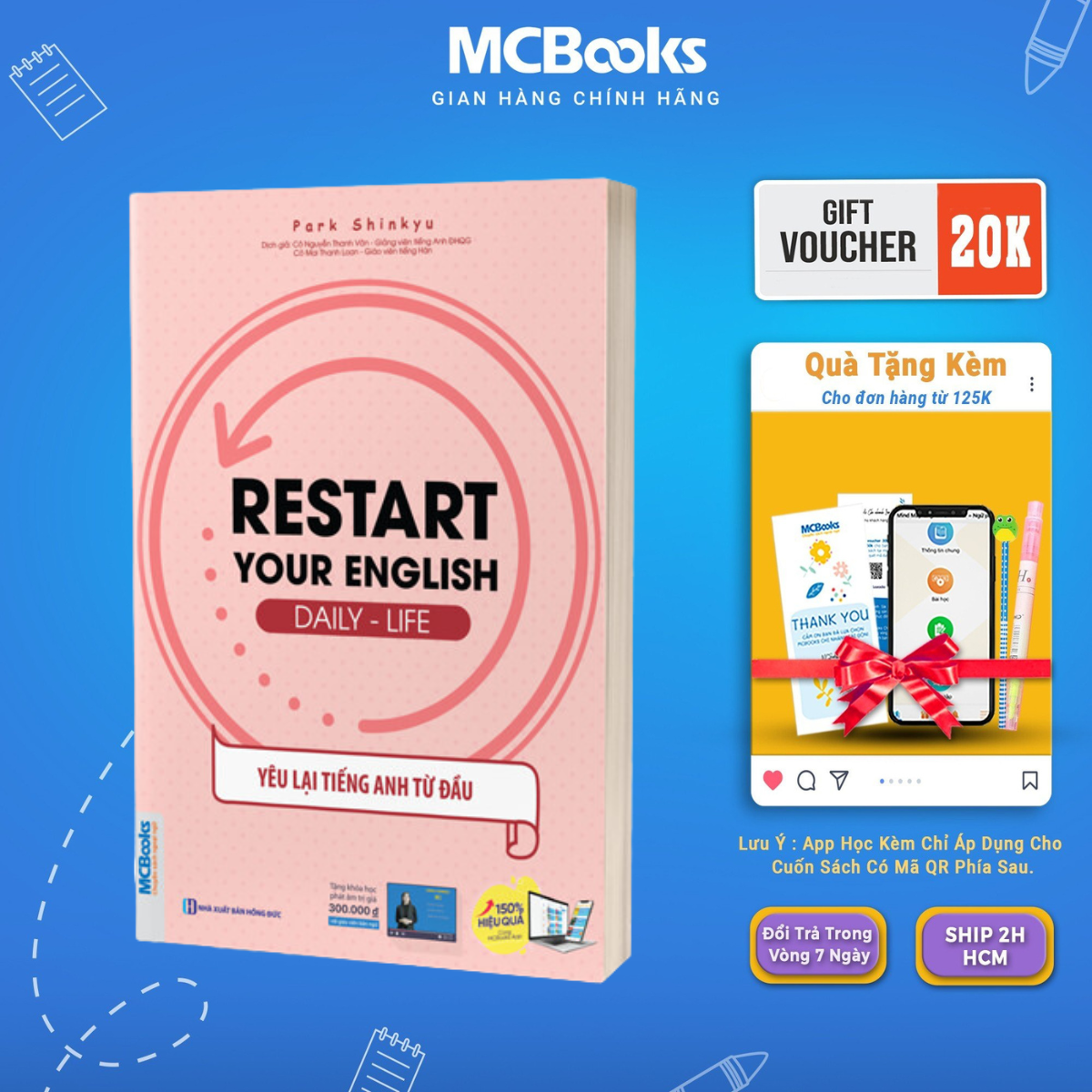 Sách - Restart Your English – Daily Life - Yêu Lại Tiếng Anh Từ Đầu - McBooks