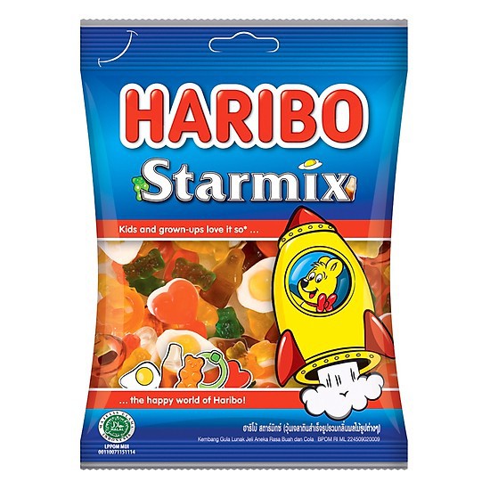 Kẹo Dẻo Haribo Vị Starmix (6 Loại) 80Gr - Thổ nhĩ kỳ