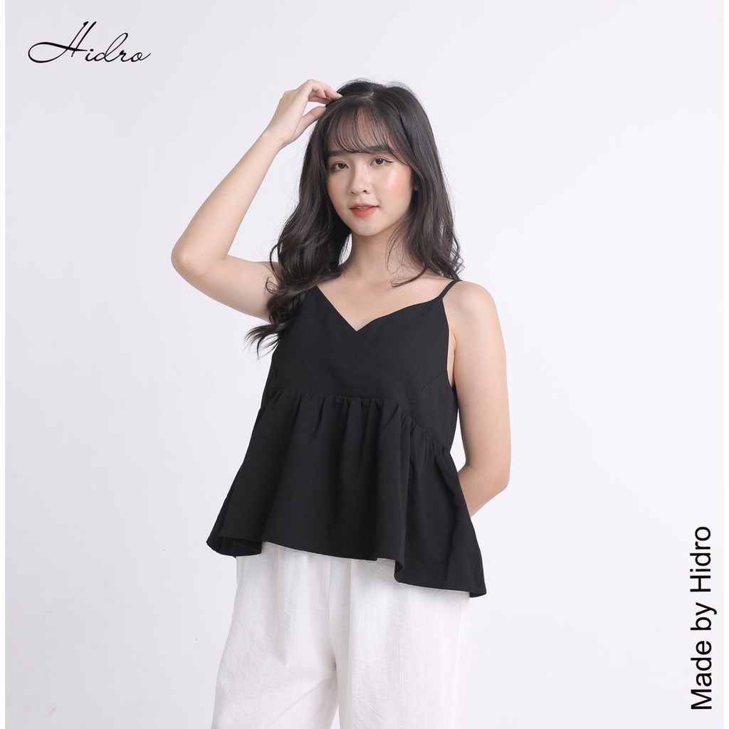 HIDRO Set áo hai dây mix quần đũi suông