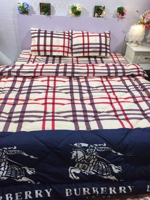 Bộ 5 Món chăn Phao Chần Bông Và Ga Gối