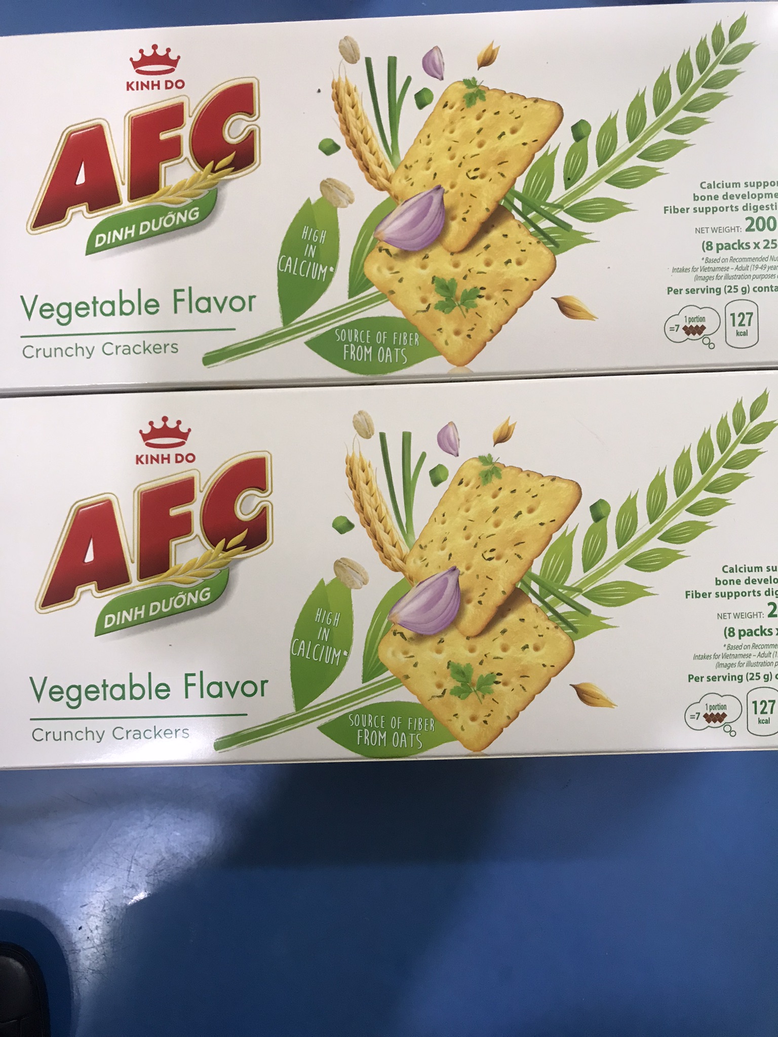 Bánh Cracker AFC vị lúa Mì - vị rau 200g