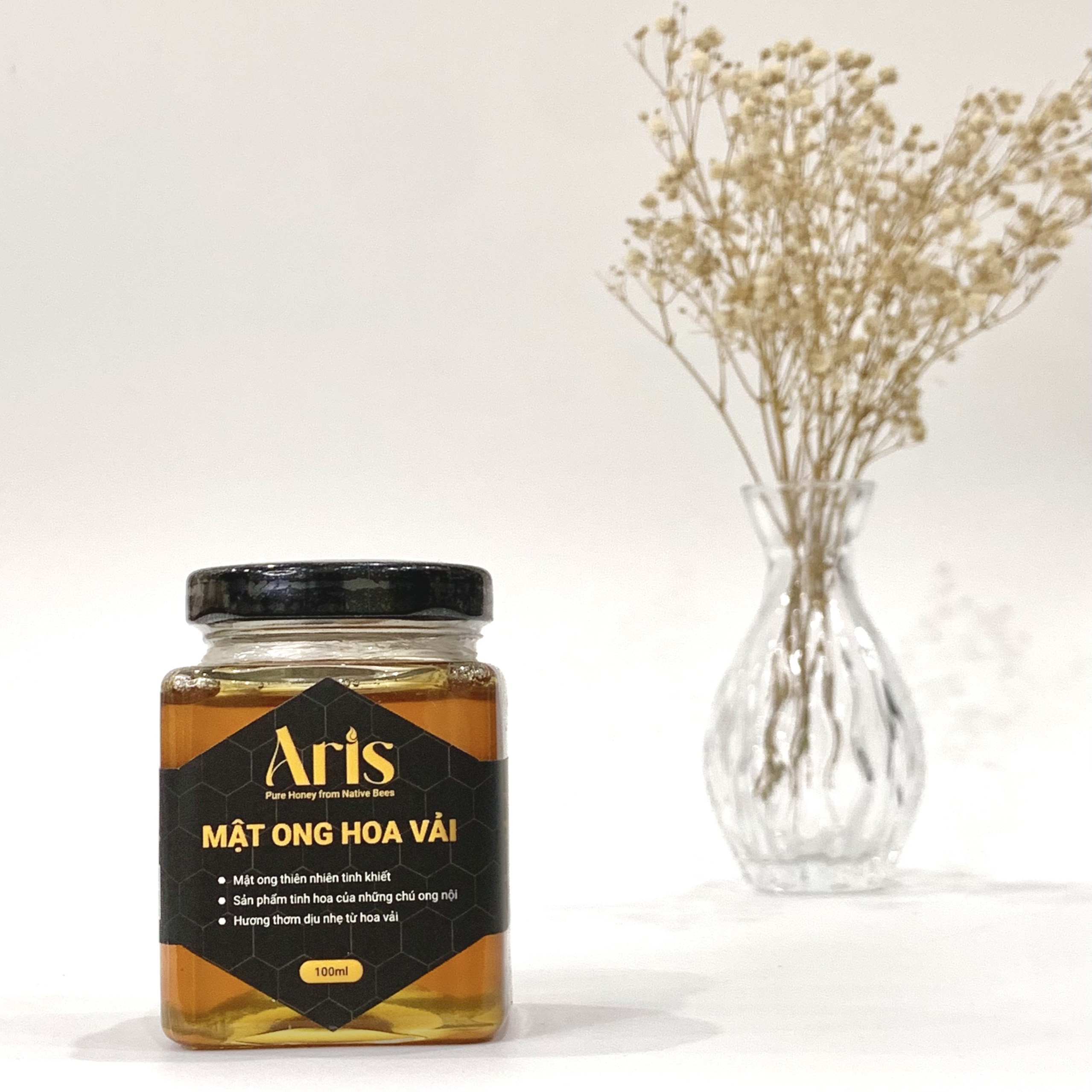 Mật Ong Hoa Vải Nguyên Chất Aris 100ml