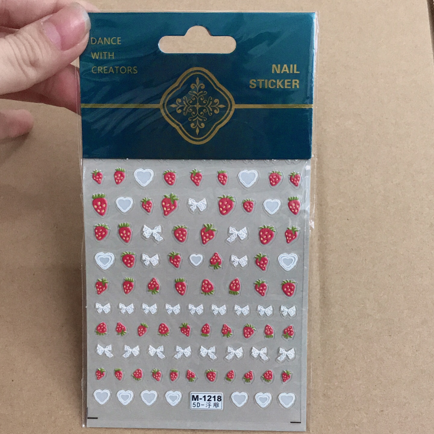 Sticker dán móng 5d mẫu trái cây 2 - mini nails