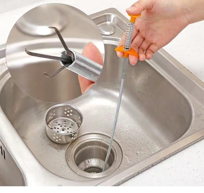 DỤNG CỤ GẮP RÁC SIÊU TIỆN LỢI (Dài 90cm) que móc rác cây thông tắc bồn chậu rủa nhà vệ sinh nhà tắm ống cống