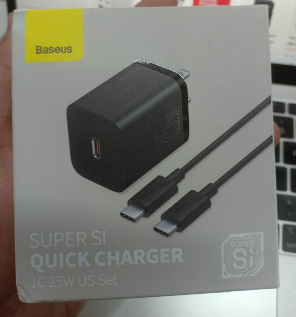 [Đầu sạc+ Cáp sạc]Bộ sạc nhanh 25W Baseus Super Si CCCJG25CE