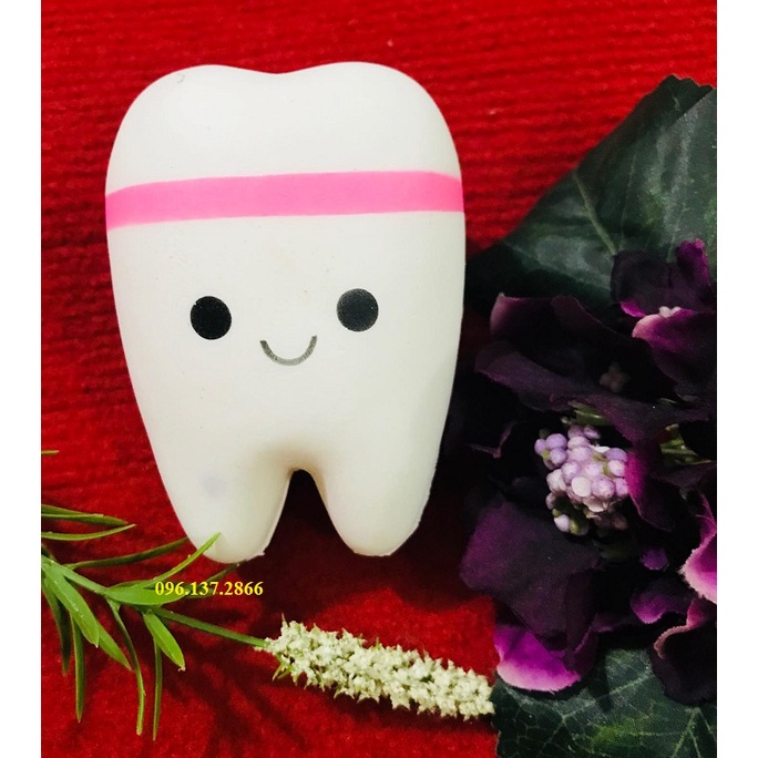 tkdc Squishy Mô Phỏng Hình Chiếc Răng dễ thương