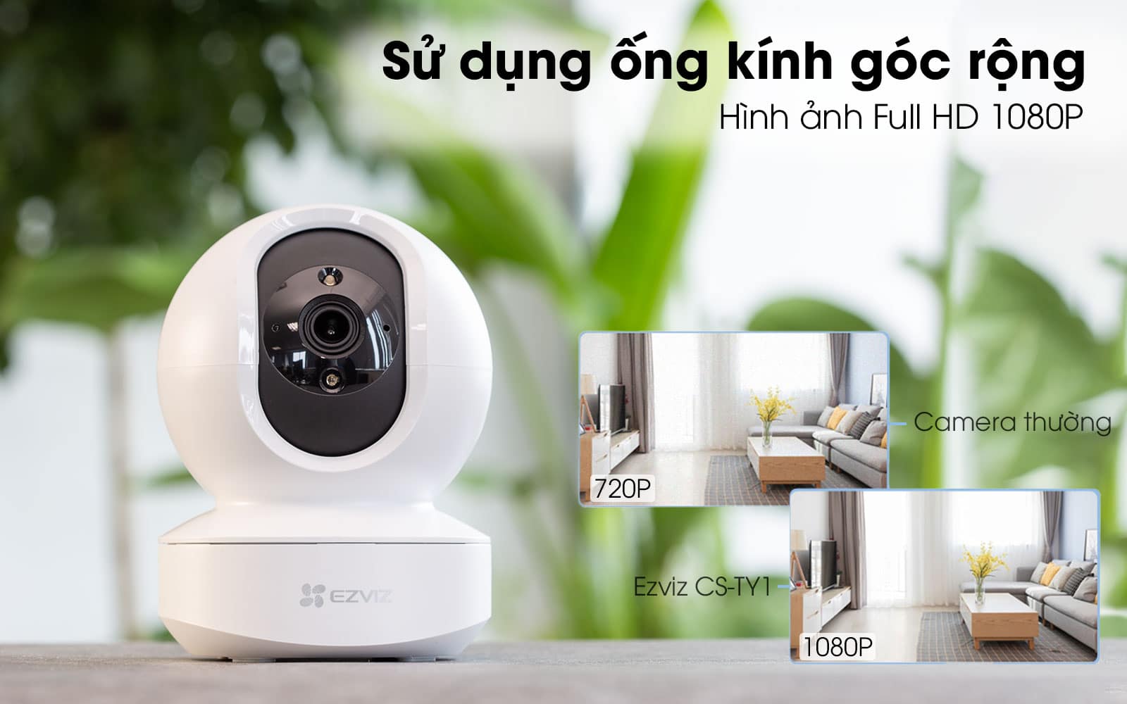 Camera Wifi Không Dây EZVIZ TY1 4MP 2K, Đàm Thoại 2 Chiều, Xoay 360 Độ, Phát hiện chuyển động - DIGI Smarthome