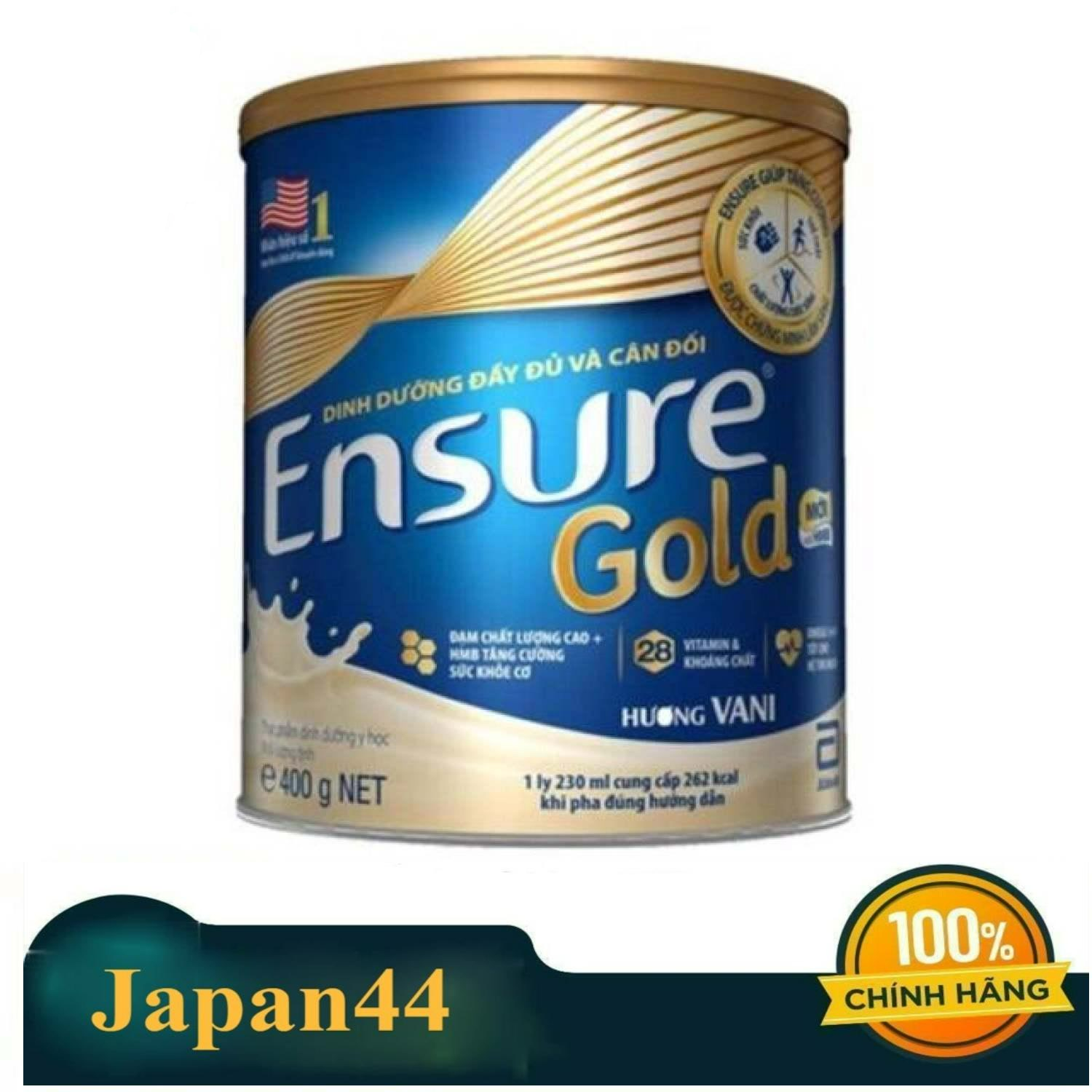 [ Hoàn 20%]Sữa bột Ensure Gold Abbott 400g DATE 2024