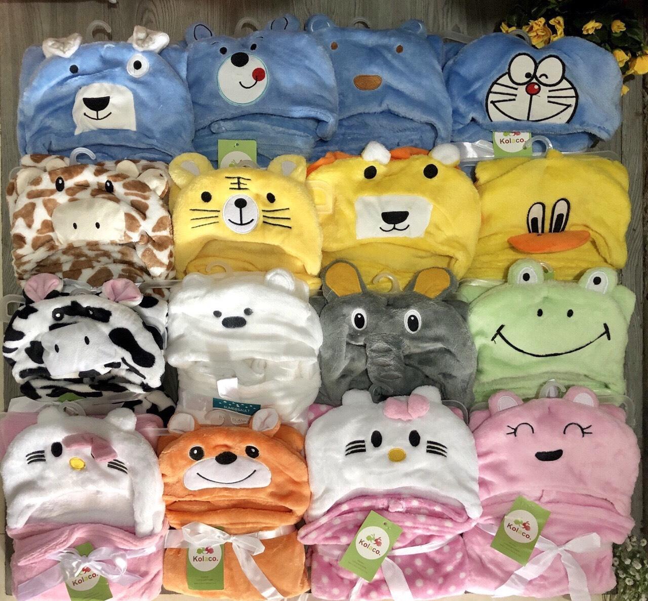 Chăn ủ hình thú cho bé (76*92)cm - 1 cái