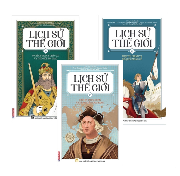EDIBOOKS - Combo Lịch Sử Thế Giới Tập 1 - Tập 6 (6 Cuốn)