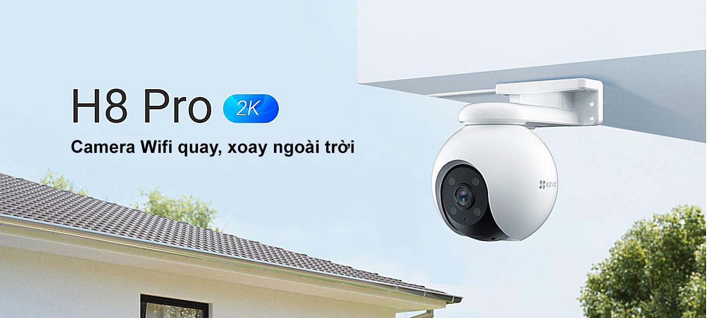 Camera WiFi EZVIZ H8 2K - Độ Phân Giải 3MP, H8 PRO 2K 3MP Bao Phủ Toàn Cảnh 360 Độ, Phát Hiện Con Người, Đàm Thoại 2 Chiều - DIGI SmartHome