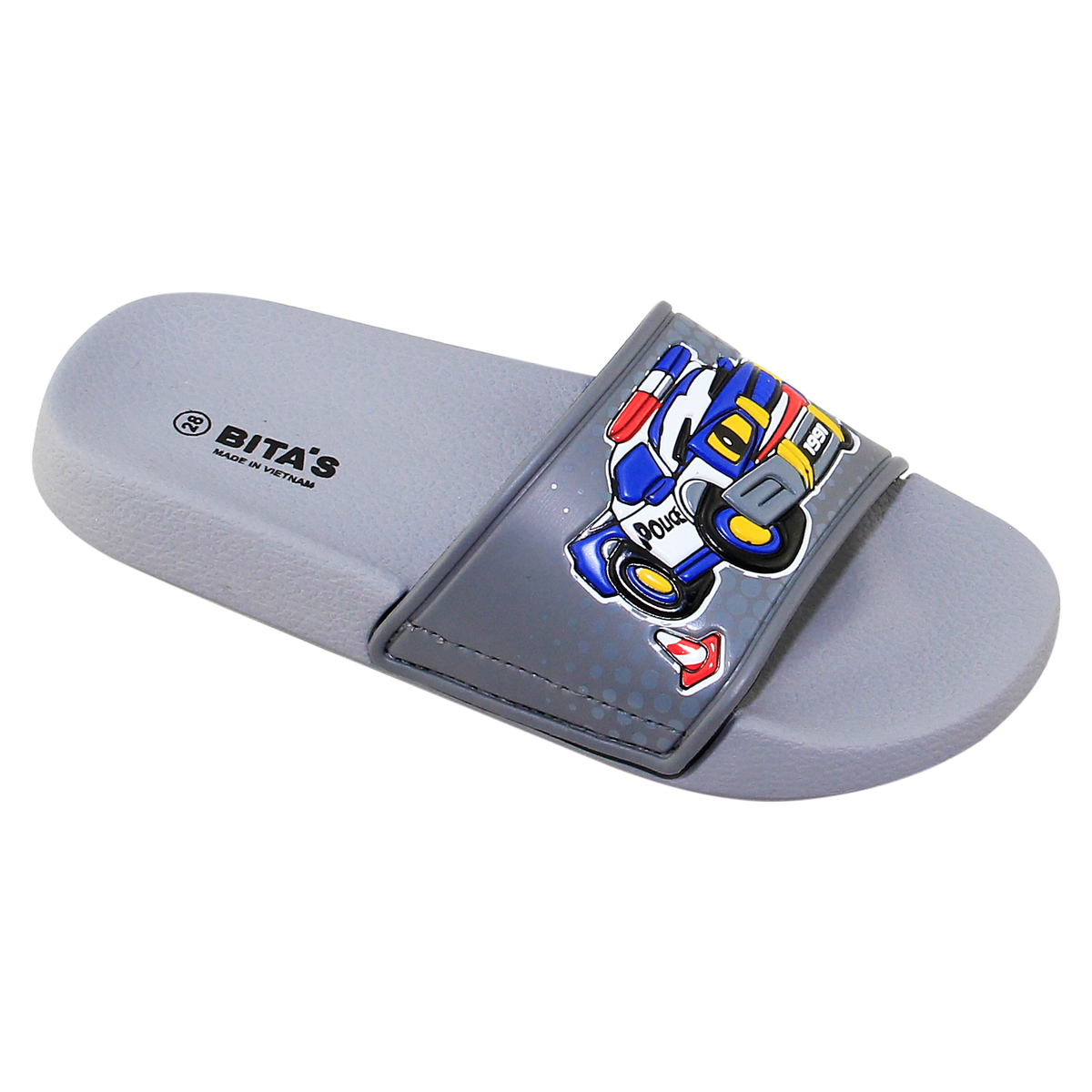 [Hoàn Xu] [FORM TO GIẢM 2 SIZE] DÉP LÊ QUAI NGANG BÉ TRAI BITA'S HOẠT HÌNH EBY.17 (ĐEN + ĐỎ + NAVY + XÁM) - BITAS