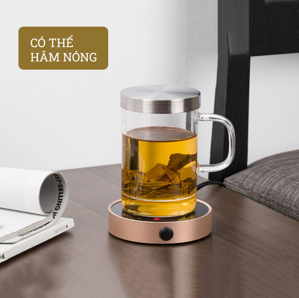 Ly lọc trà thủy tinh Samadoyo S019A 500ml (Trắng)