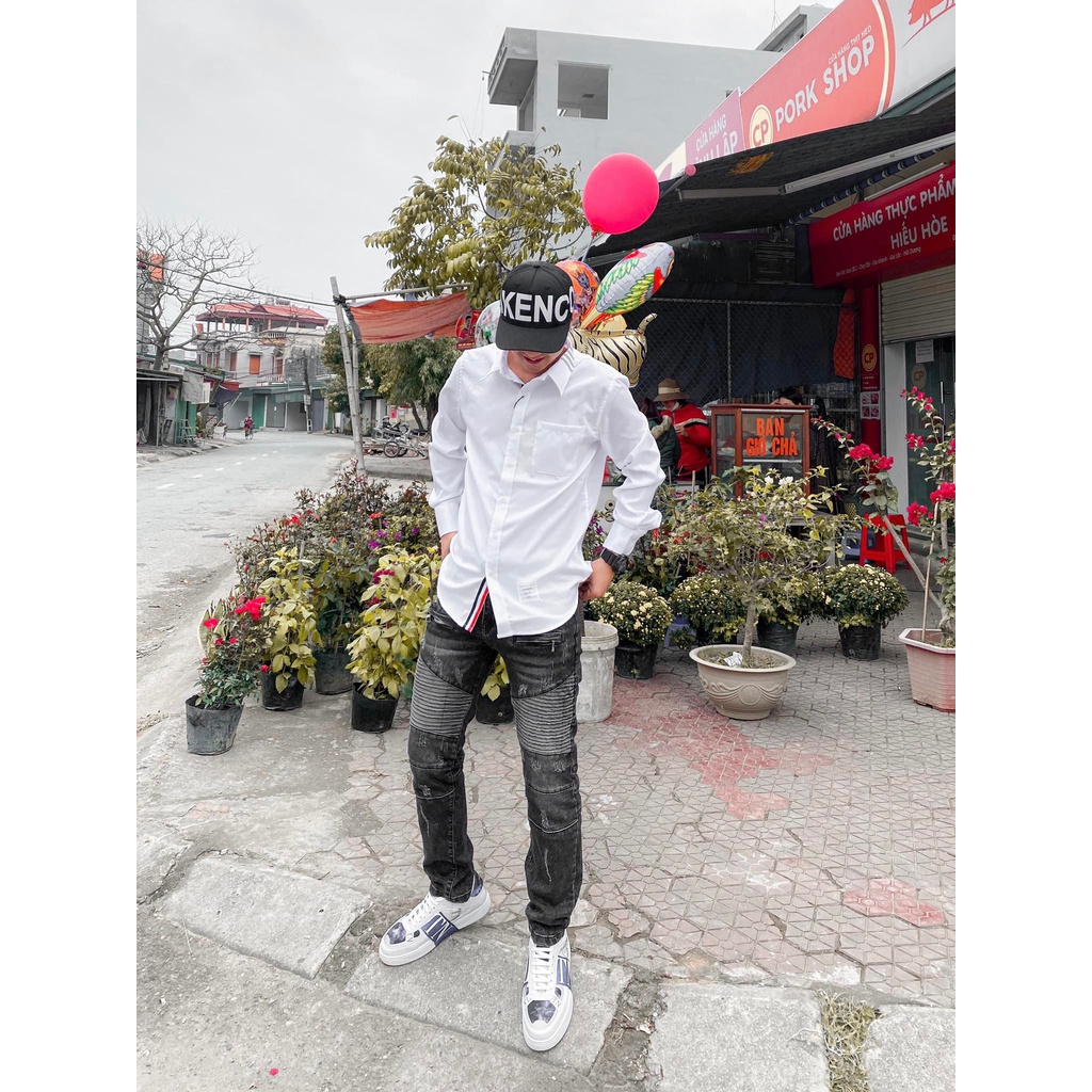 Áo Sơ mi 3 gạch Thom browne hàng đẹp chất xịn