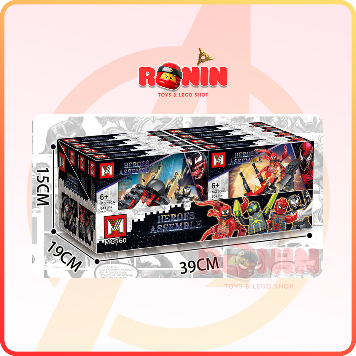 [🔥Marvel🔥] Bộ Đồ Chơi Lắp Ráp Mô Hình Venom Khổng Lồ 4in1