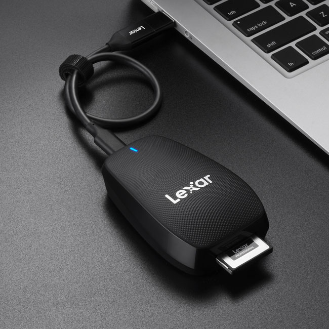 Đầu đọc thẻ Lexar Professional CFexpress Type B USB 3.2 - LRW550U, tốc độ truyền nhanh, kích thước nhỏ gọn, chính hãng BH 5 năm