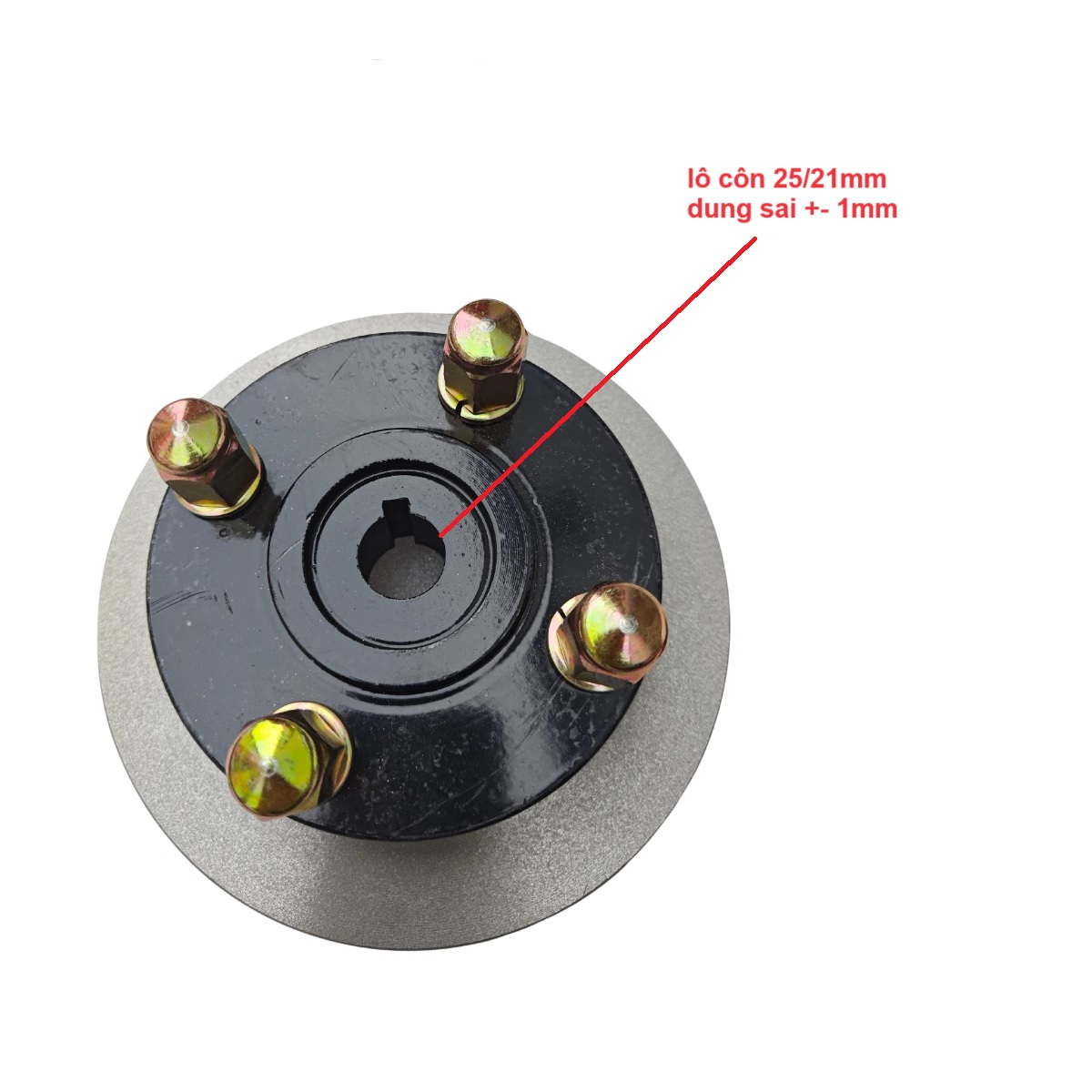 Tăm bua phanh đĩa cầu trục xe điện 25mm-21mm đĩa phanh thép trắng