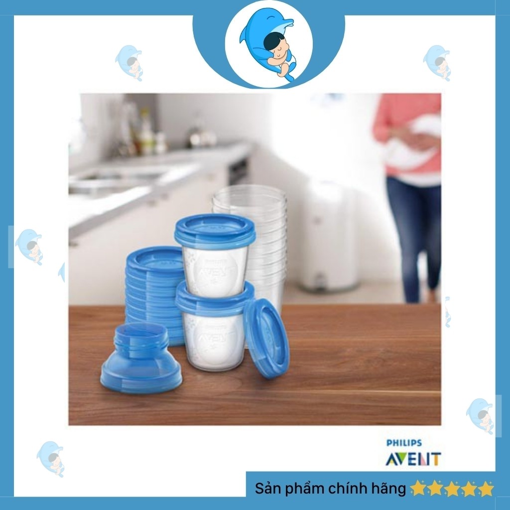 Cốc Trữ Sữa Phillips Avent Dung Tích 240ml/180ml