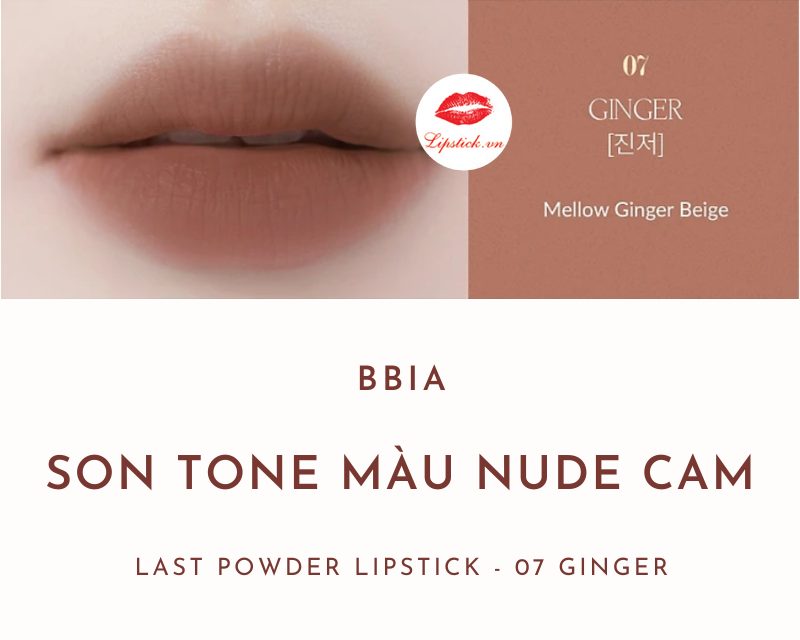 (Ver1-Ver2) Son thỏi lì BBIA Last Powder Lipstick