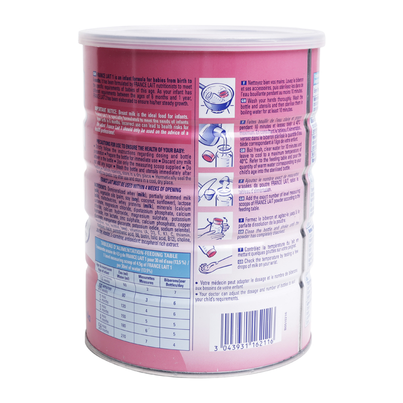 Sữa France lait số 1 400g ( 0-6 tháng tuổi )