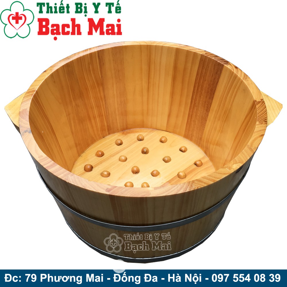 Chậu Gỗ Ngâm Chân Massage loại thường