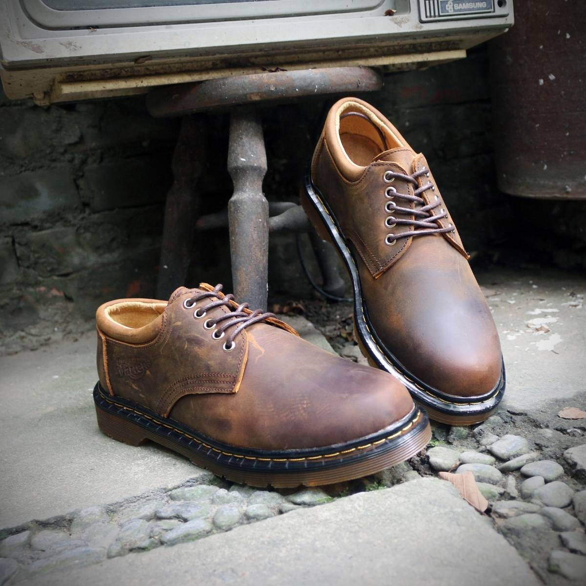 Giày Đốc Nam da bò sáp Crazy Horse Lucas Shoes