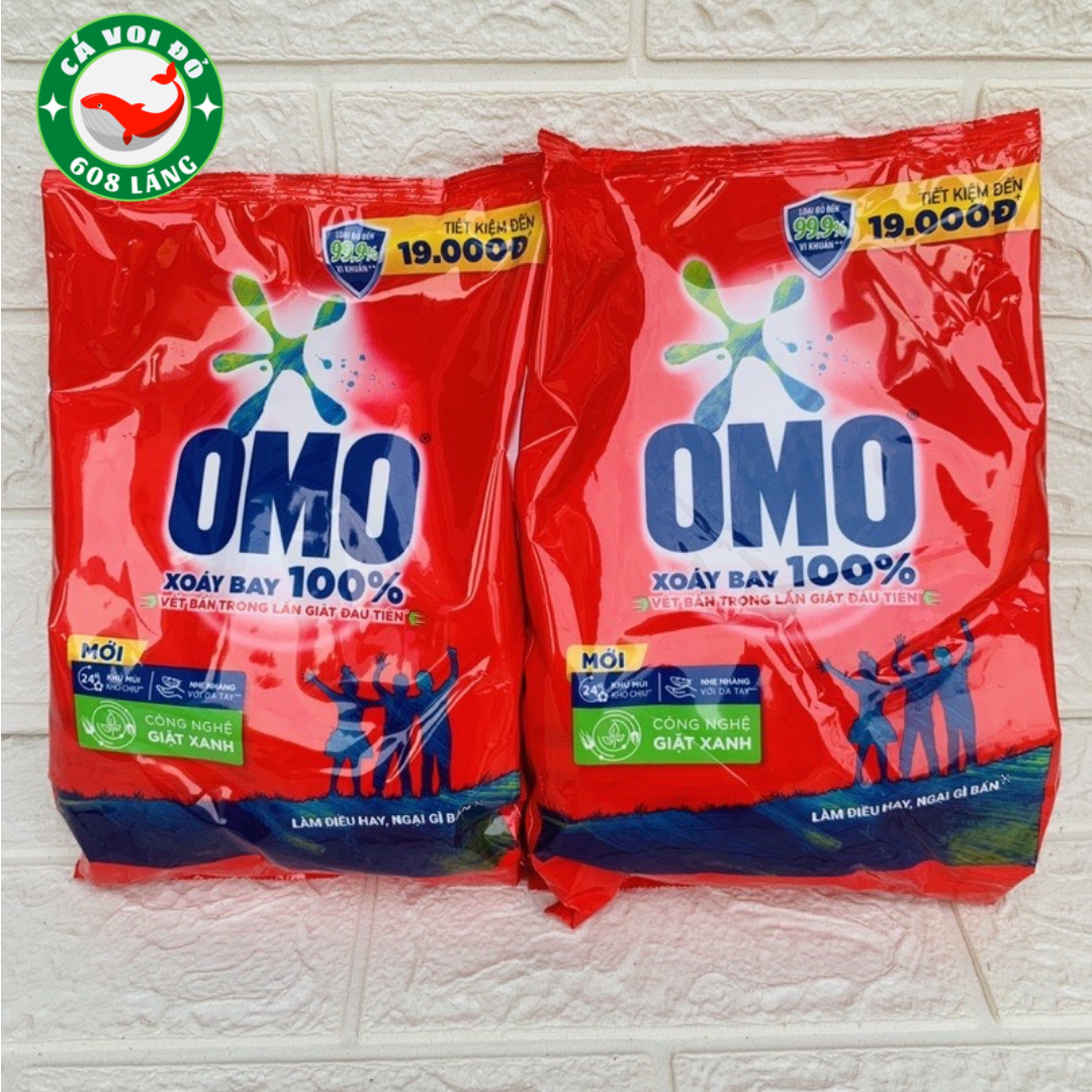 Bột giặt omo giặt tay hệ bọt thông minh 1,2kg công nghệ giặt xanh, xoáy bay vết bẩn, loại bỏ mùi hôi