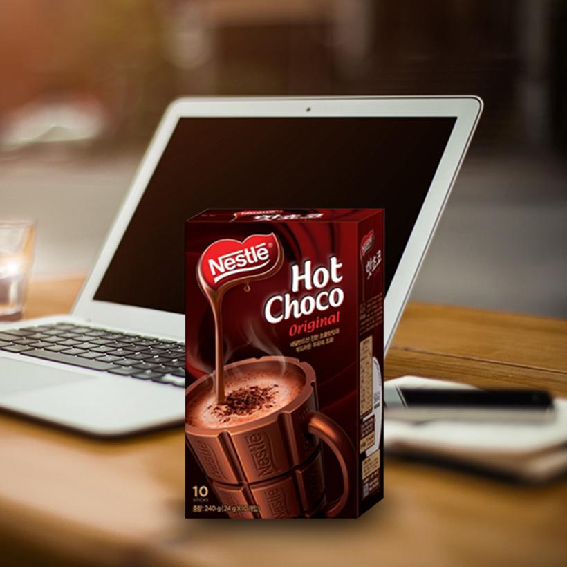 Hộp bột ca cao Nestle Hot Choco 10 gói x 24g