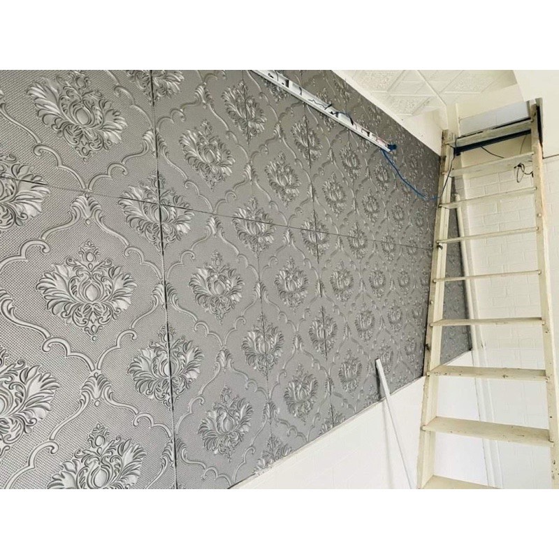 Xốp Dán Tường Giả Da Tân Cổ Điển KT 70x77 Dày 4mm