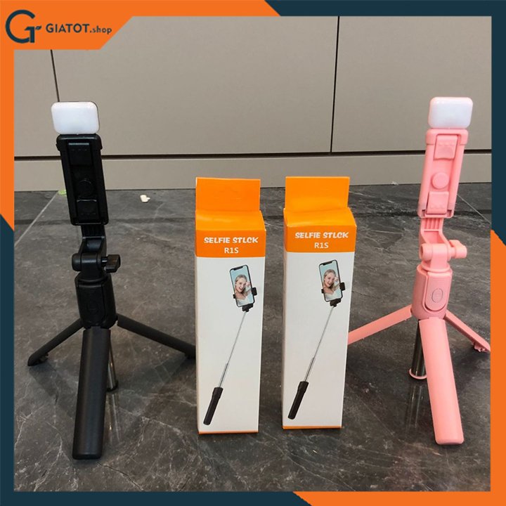 Gậy chụp hình 3 chân kiêm remote Bluetooth new