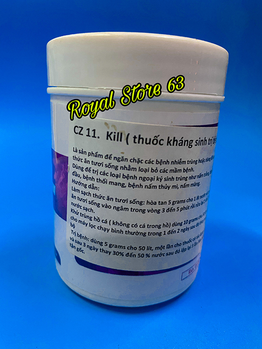 Cz11 Kill vấn đề nấm thủy mi cho cá cảnh hủ 50g