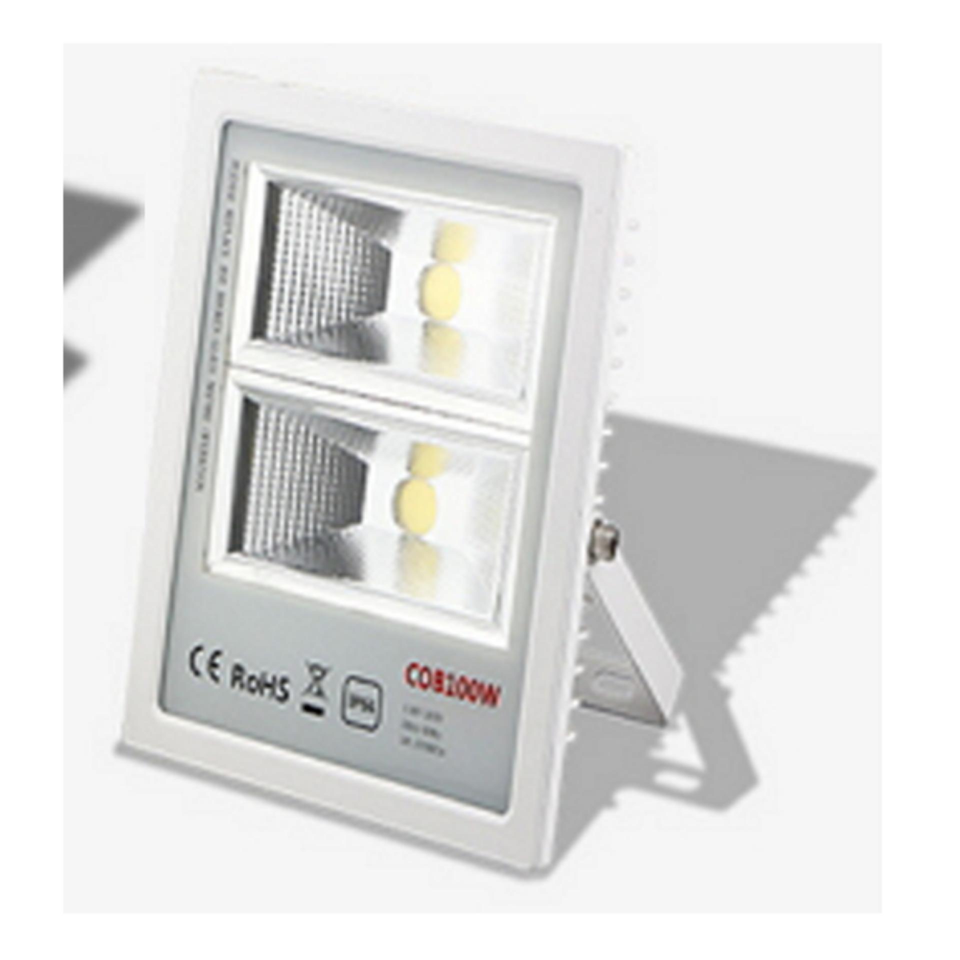 ĐÈN PHA LED COB VỎ TRẮNG 100W