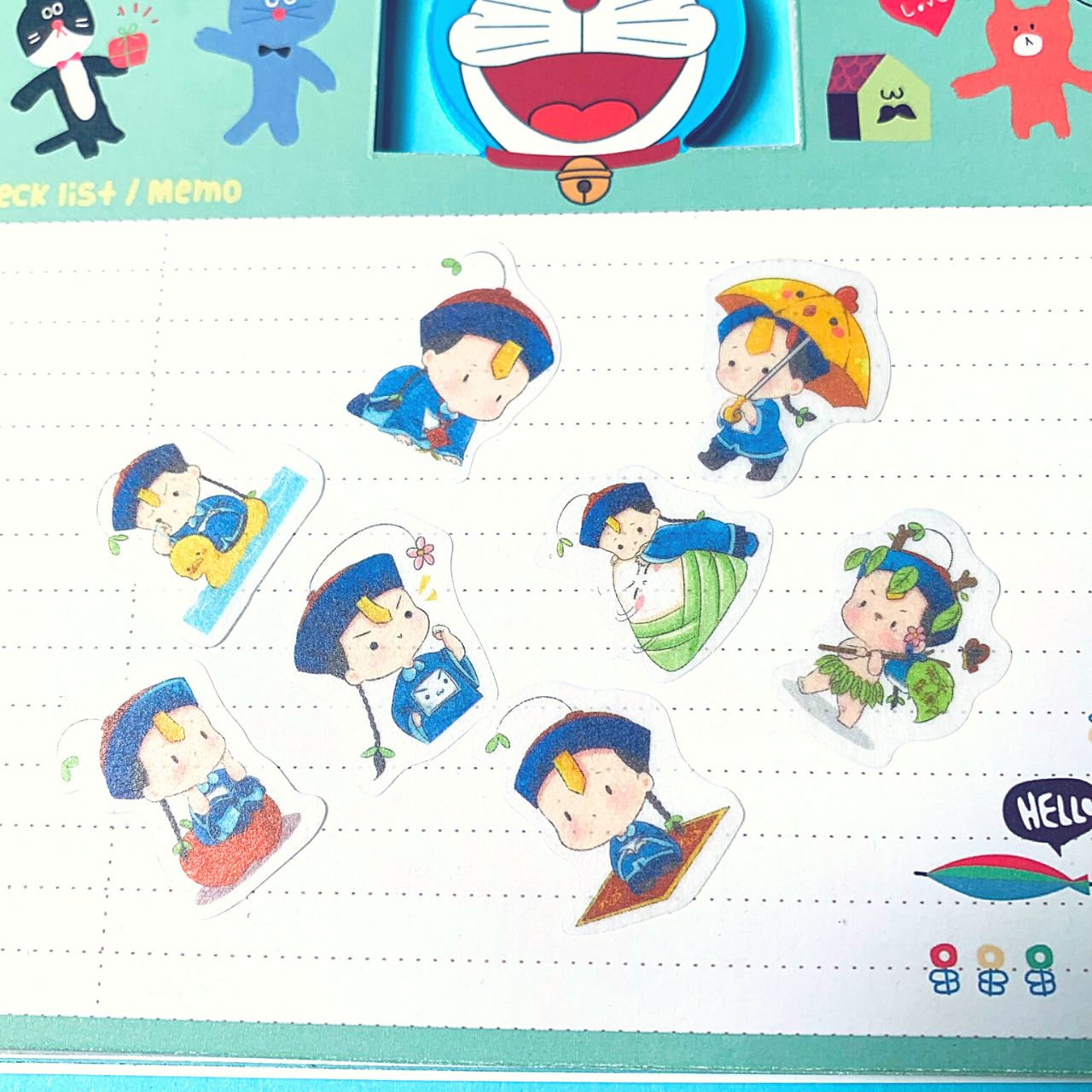 [HCM]Bộ 32 Sticker Hình Dán Mini Tiểu Cương Thi Nam