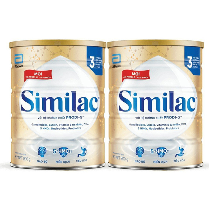 Bộ 2 sữa bột Similac 3 900g