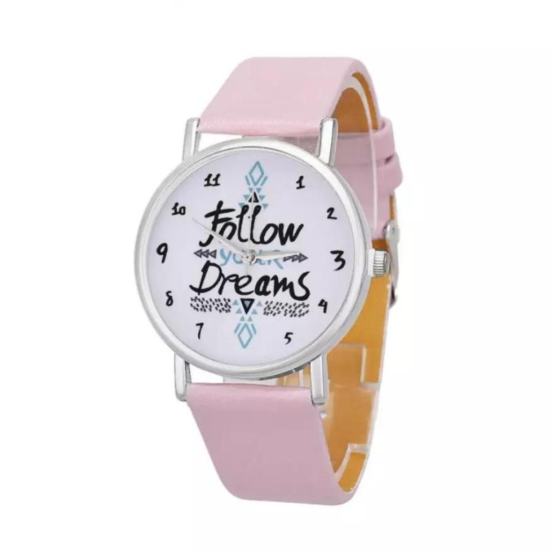 Đồng hồ bé gái Follow your dreams dây da cá tính -TOP GIÁ RẺ HCM  DH003