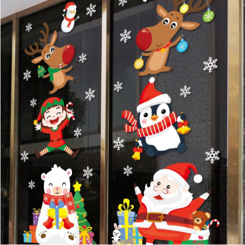 Decal trang trí Noel - 6 Hình noel dễ thương