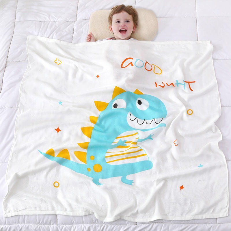Chăn Lụa cotton Siêu Mềm Mát cho bé yêu