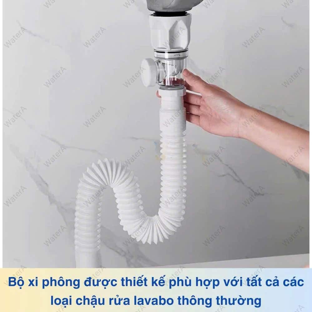 [Q.Tân Bình] Bộ xả lavabo,xả bồn rửa mặt nút nhấn sứ