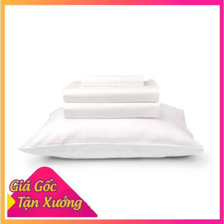 [SALE SẬP SÀN] Vỏ gối trắng sọc T400