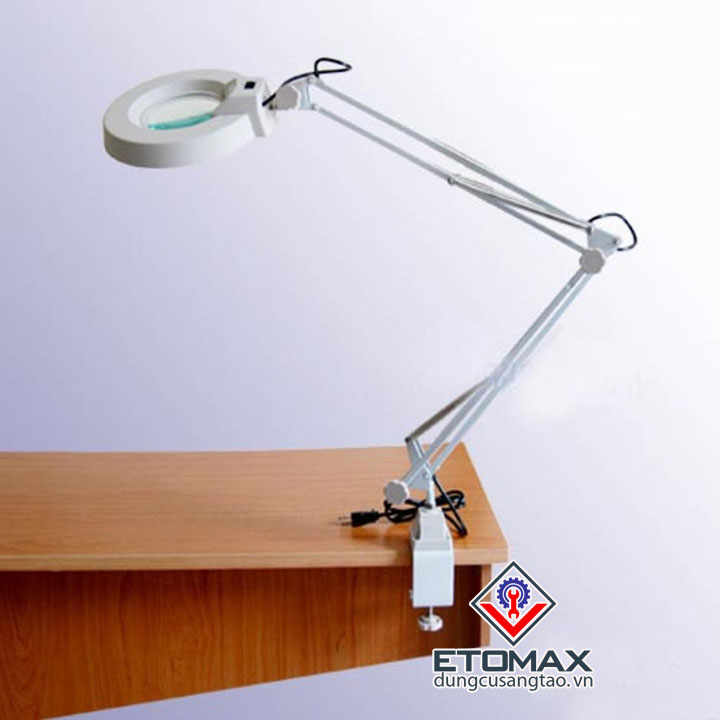 Kính lúp kẹp bàn có đèn LT-86A 10x