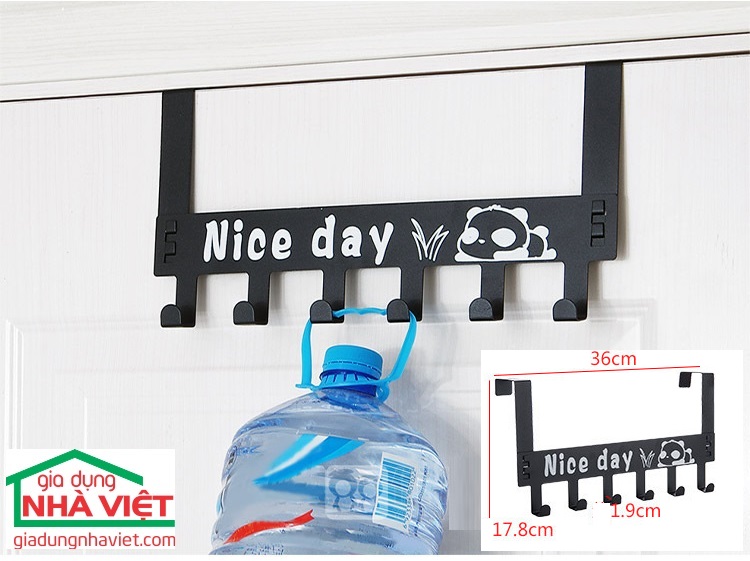 Mắc treo quần áo gài sau cửa Nice day