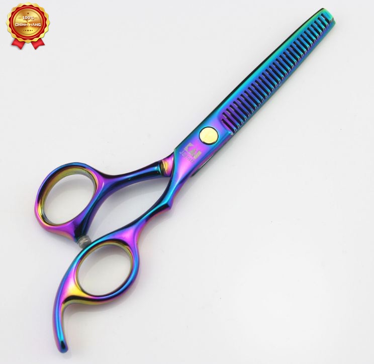 Bộ kéo cắt tóc Kasho HA 05 tím  (Tặng bao da và chỉnh kéo khi mua 2 cây )