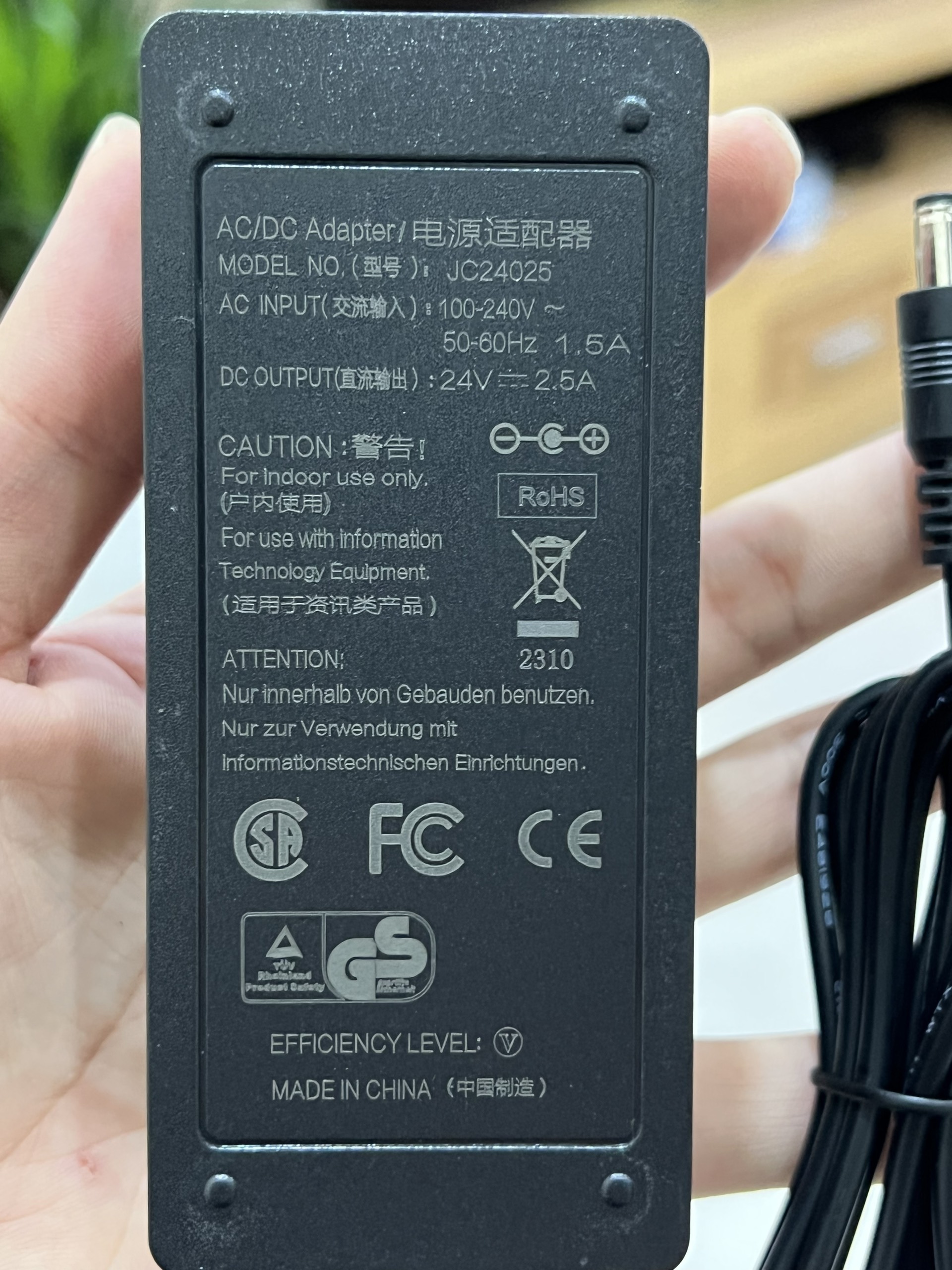 adaptor nguồn 24v 2.5a 60w loại tốt